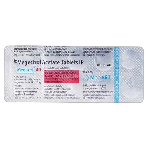 megacet 40 tablet 10's